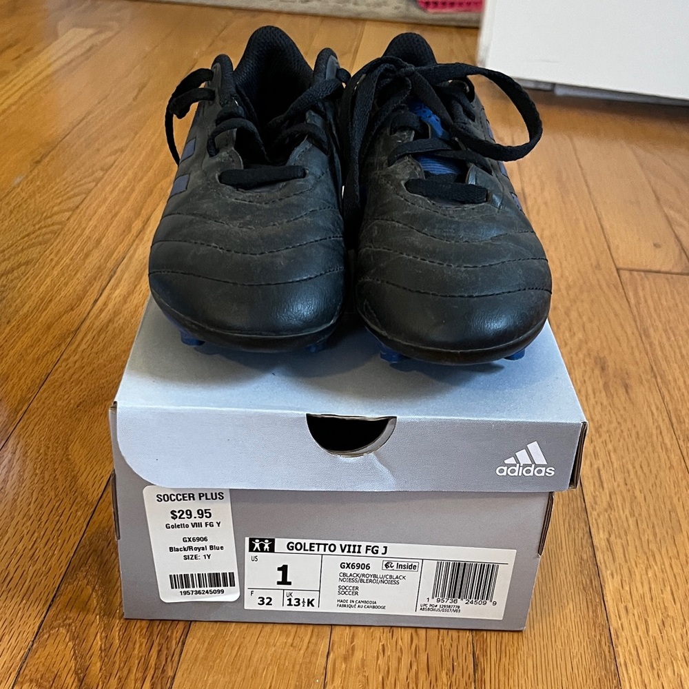 Adidas Kids Goletto VIII Blue Soccer Cleats